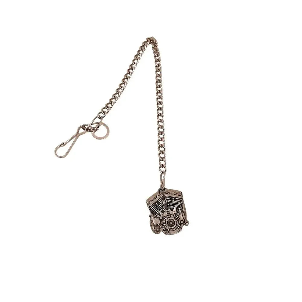 V-Twin Engine Metal‎ Pendent Key Chain Pocket Hook Chunky Motorcycle Punk Gothic